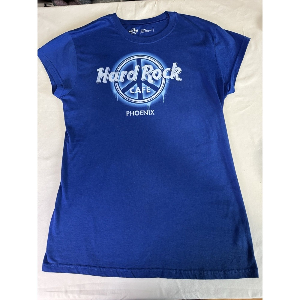 Hard Rock Café Phoenix Blue T-Shirt XXL 100% Cotton Made in Honduras